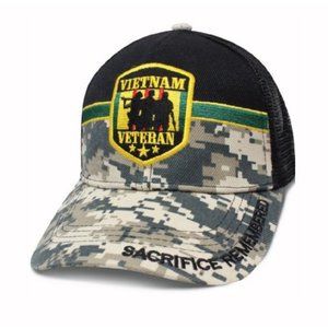 Vietnam Veteran Medal Of Honor Digi Camo Mesh Cap Hat - NEW FAST SHIP